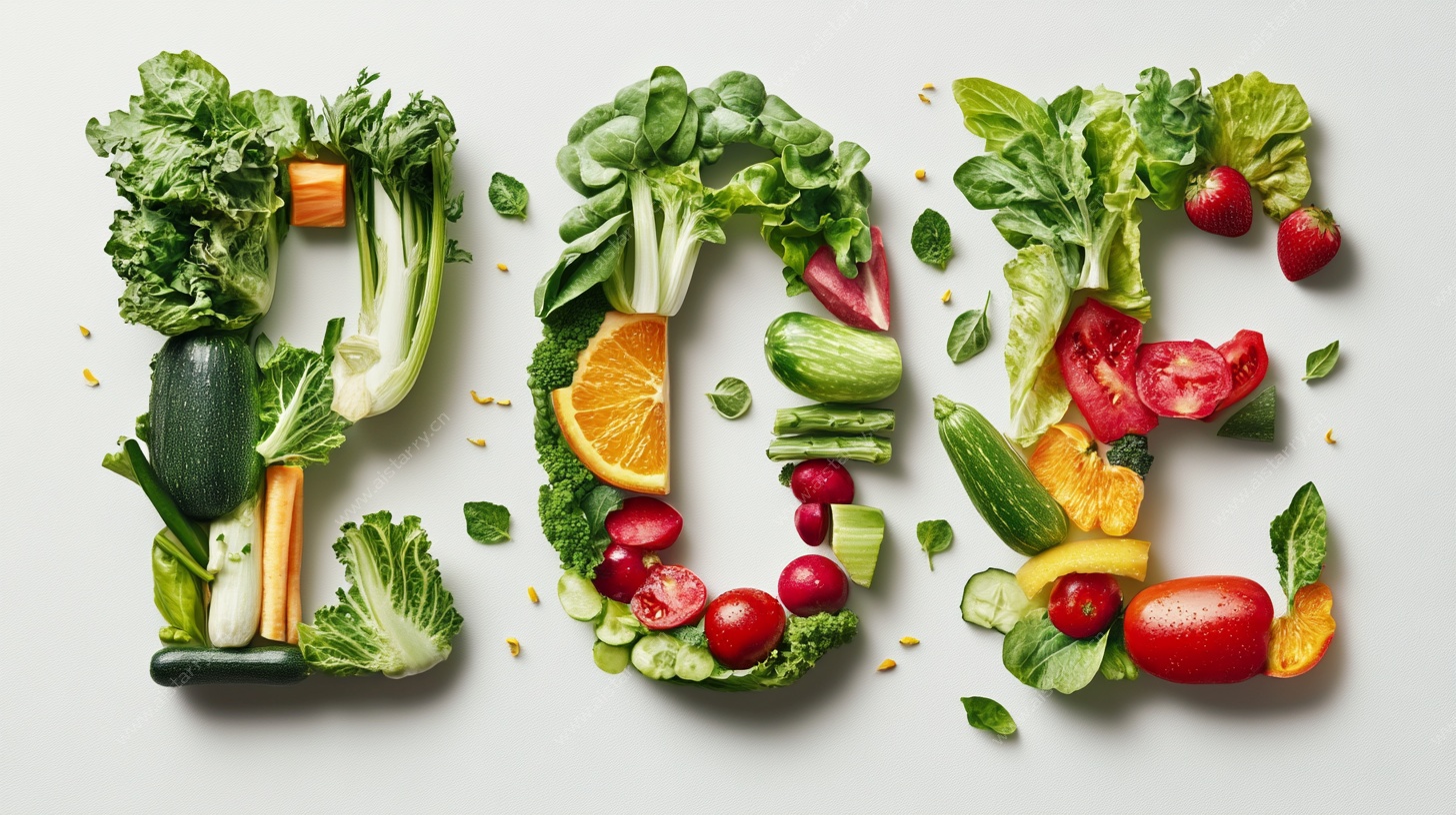 蔬菜拼成的 2024