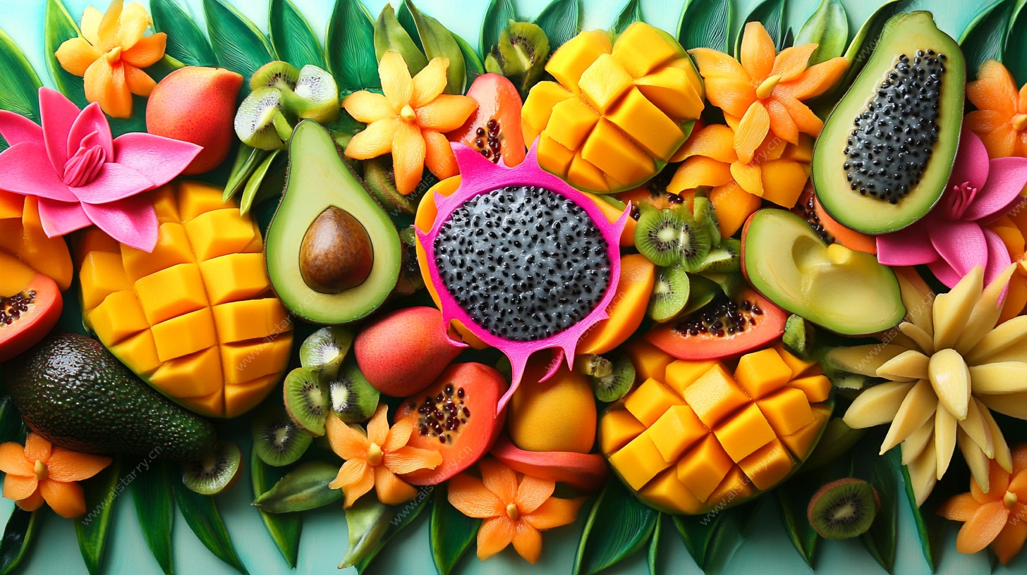 缤纷水果花卉创意组合