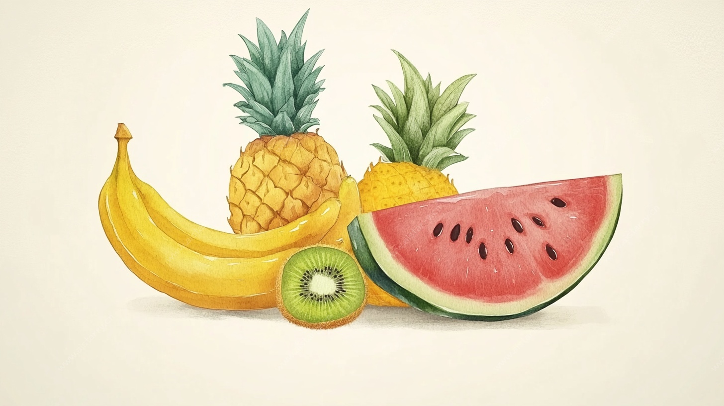 缤纷水果插画