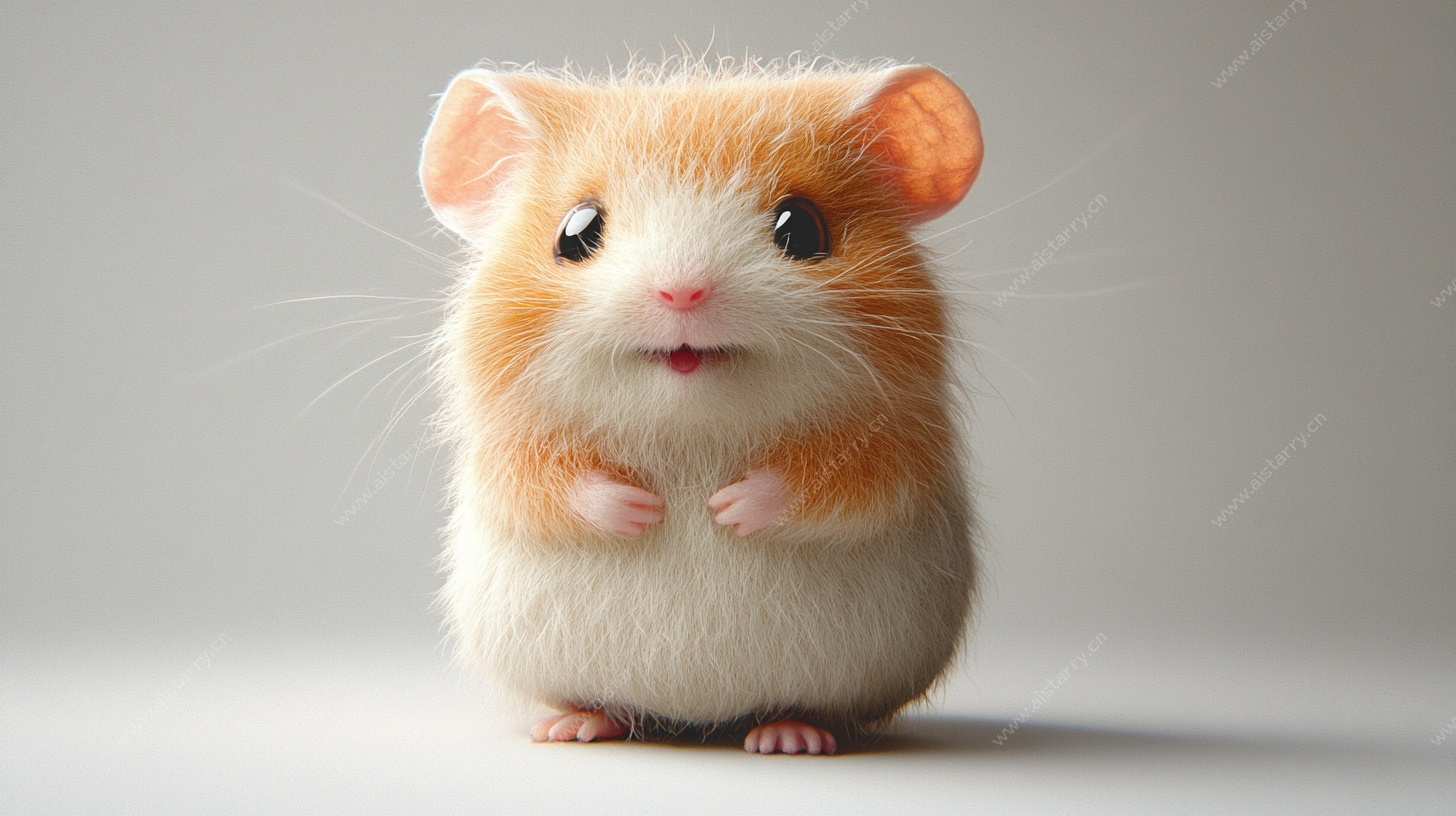 可爱仓鼠萌态特写