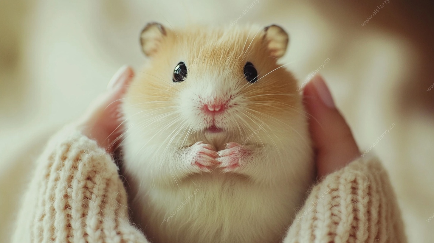 手心里的可爱小仓鼠