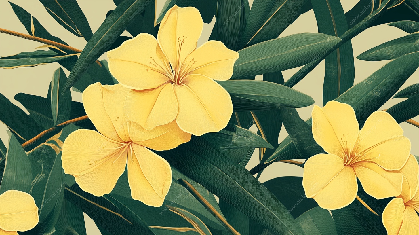 黄色花卉植物特写