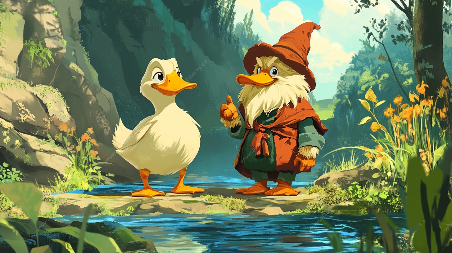 鸭与小矮人奇幻森林相遇