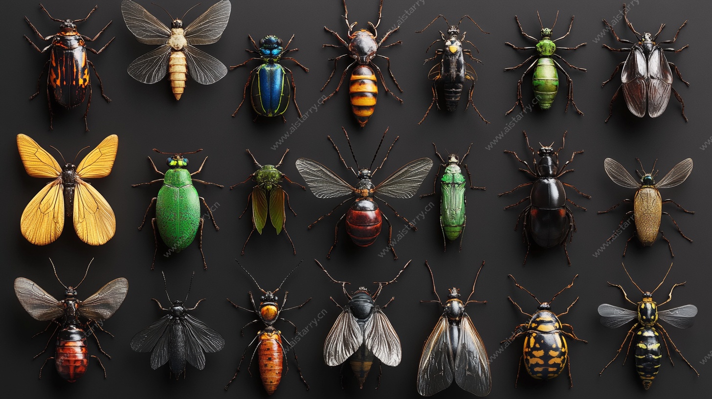 多样昆虫展示图