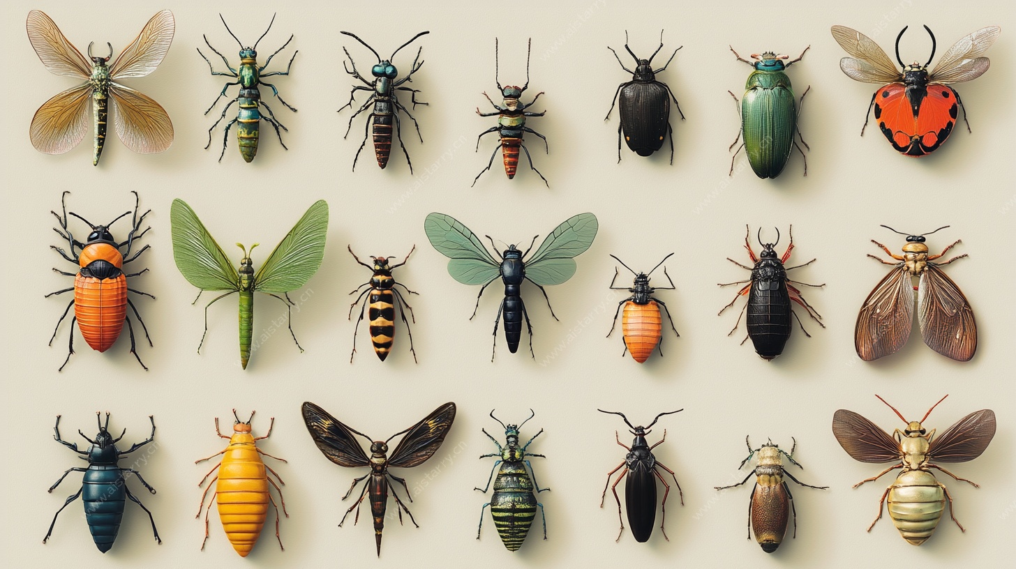 多样昆虫展示图
