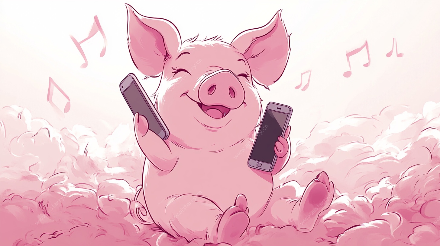 欢乐小猪畅享双手机音乐
