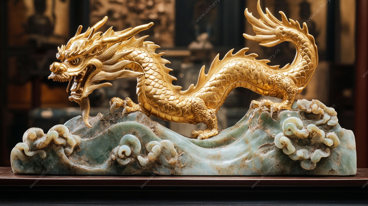 金色祥龙摆件