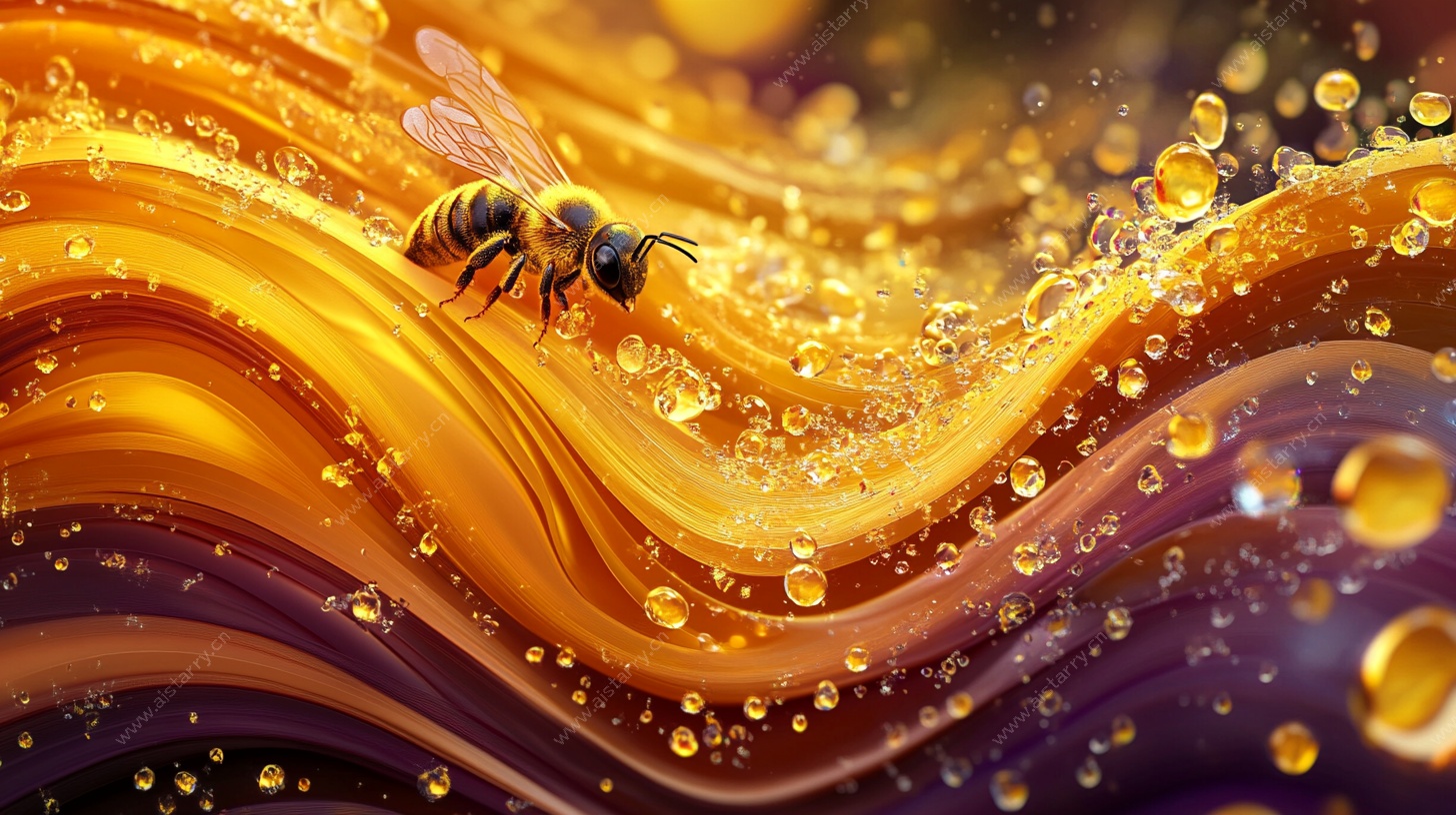 梦幻蜂蜜世界中的蜜蜂