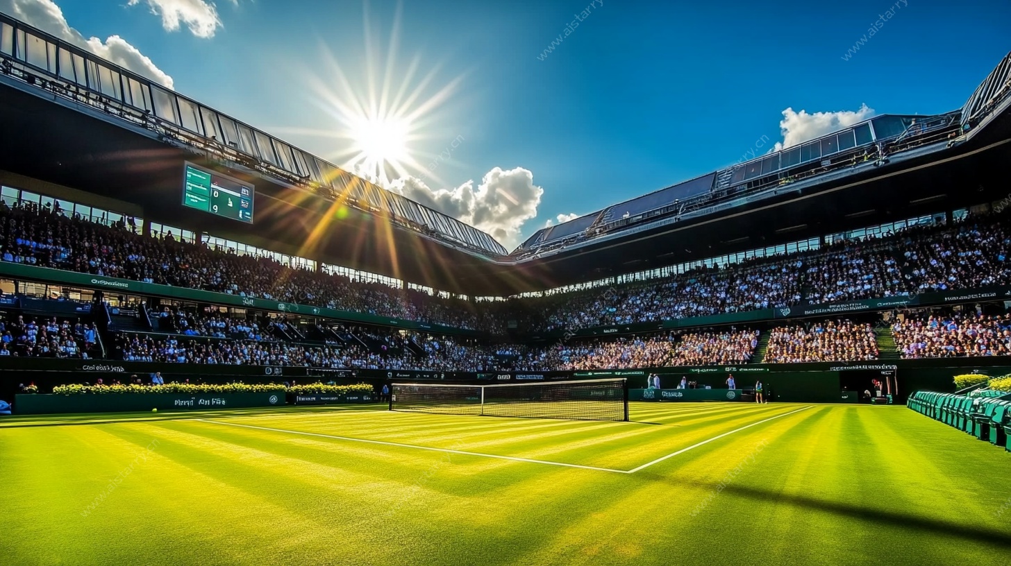 温布尔登网球赛场日光景
