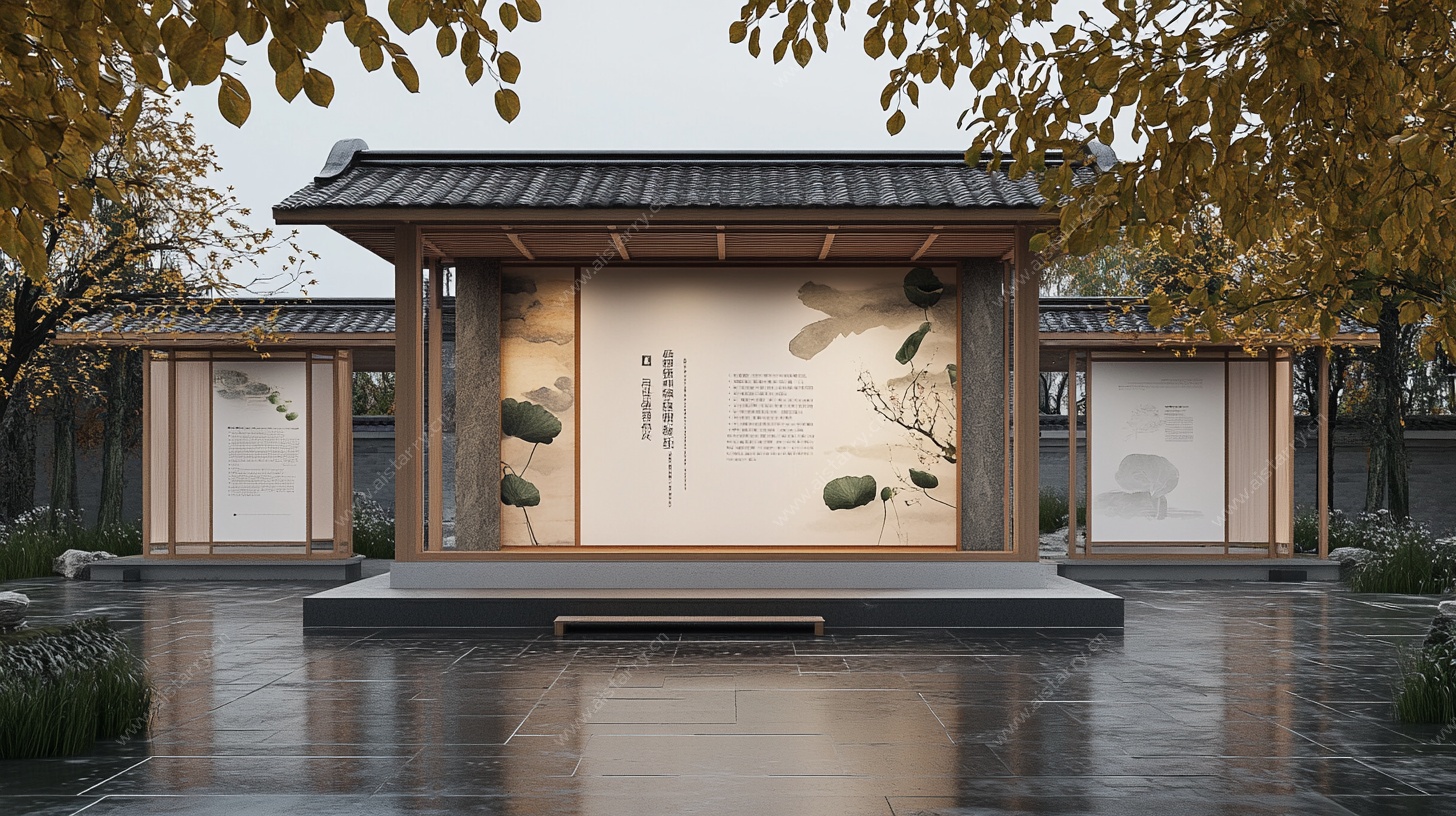 中式庭院景观雅致空间