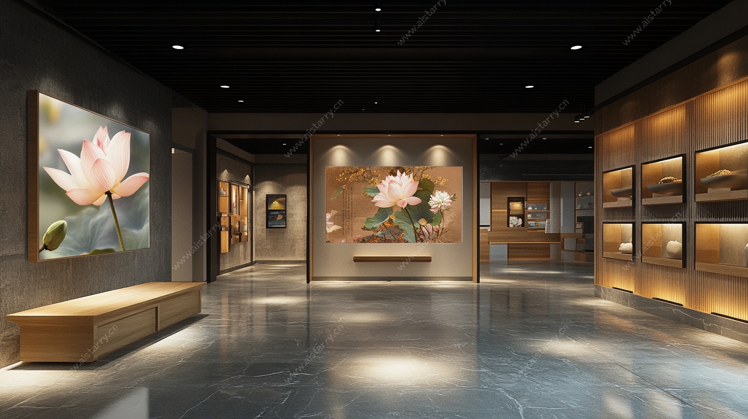 中式艺术展厅优雅空间