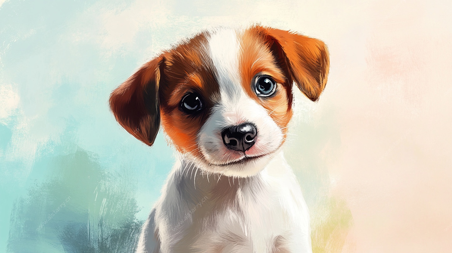 可爱的杰克罗素梗小狗