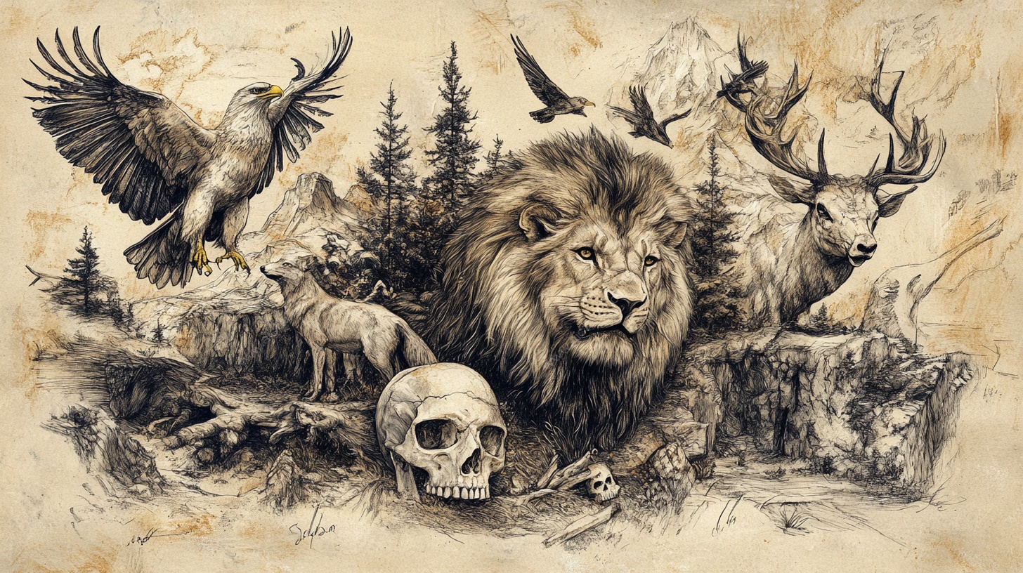 野生动物的野性世界