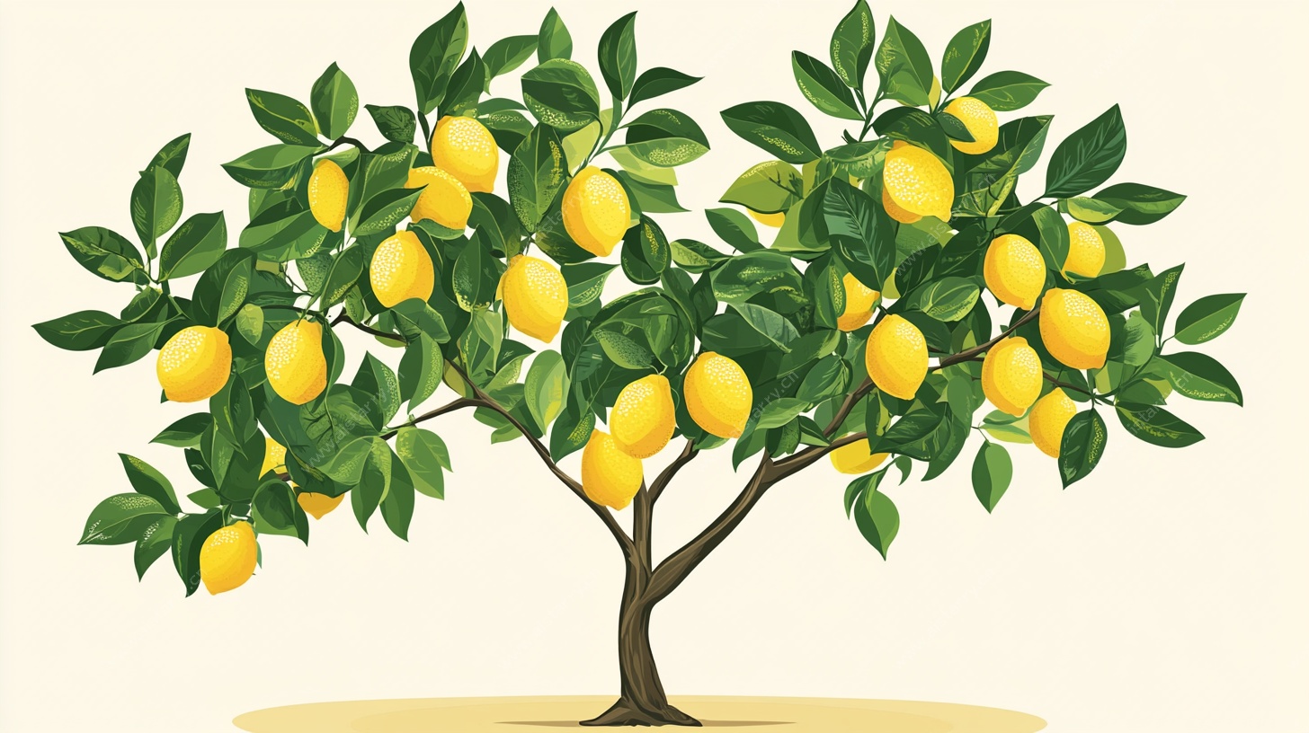 柠檬树插画
