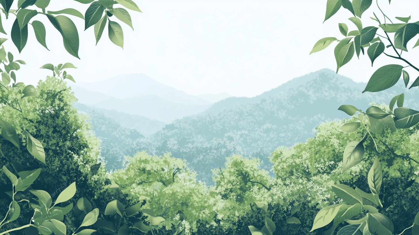 山林绿意 清新自然风景