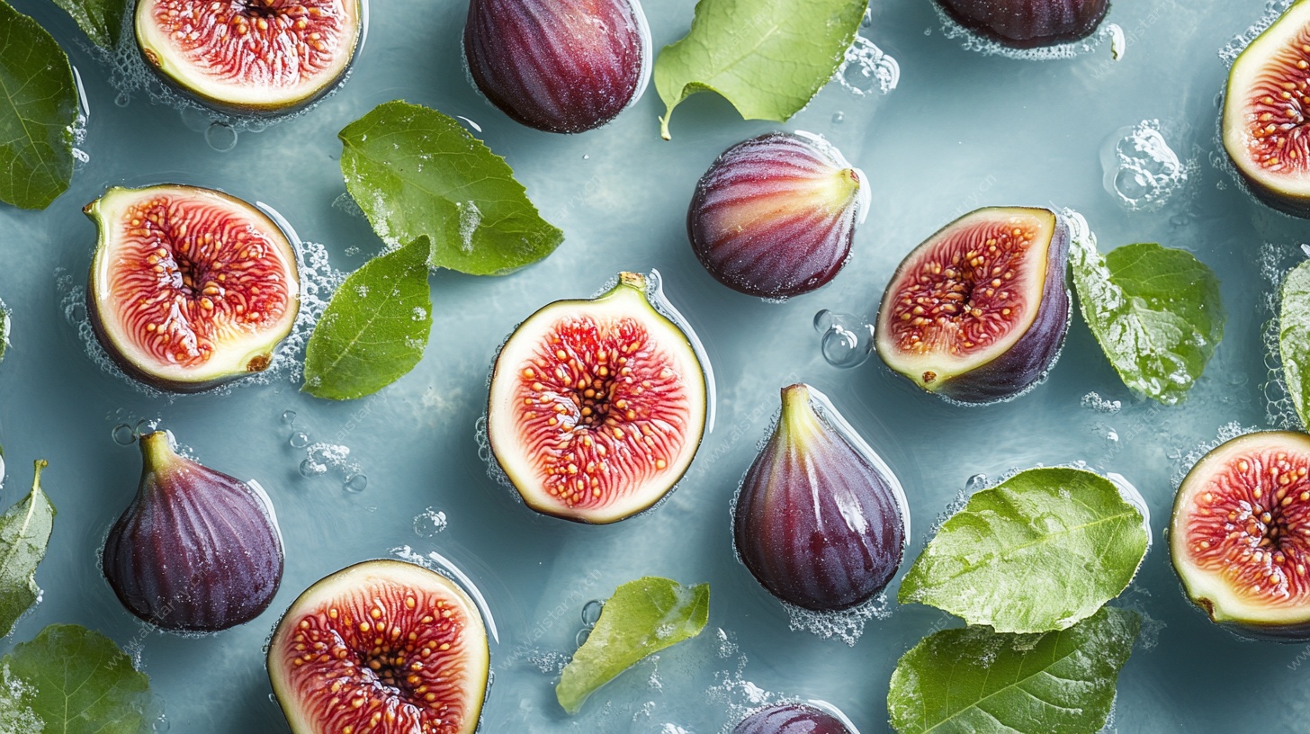 冰镇无花果 清新水果图