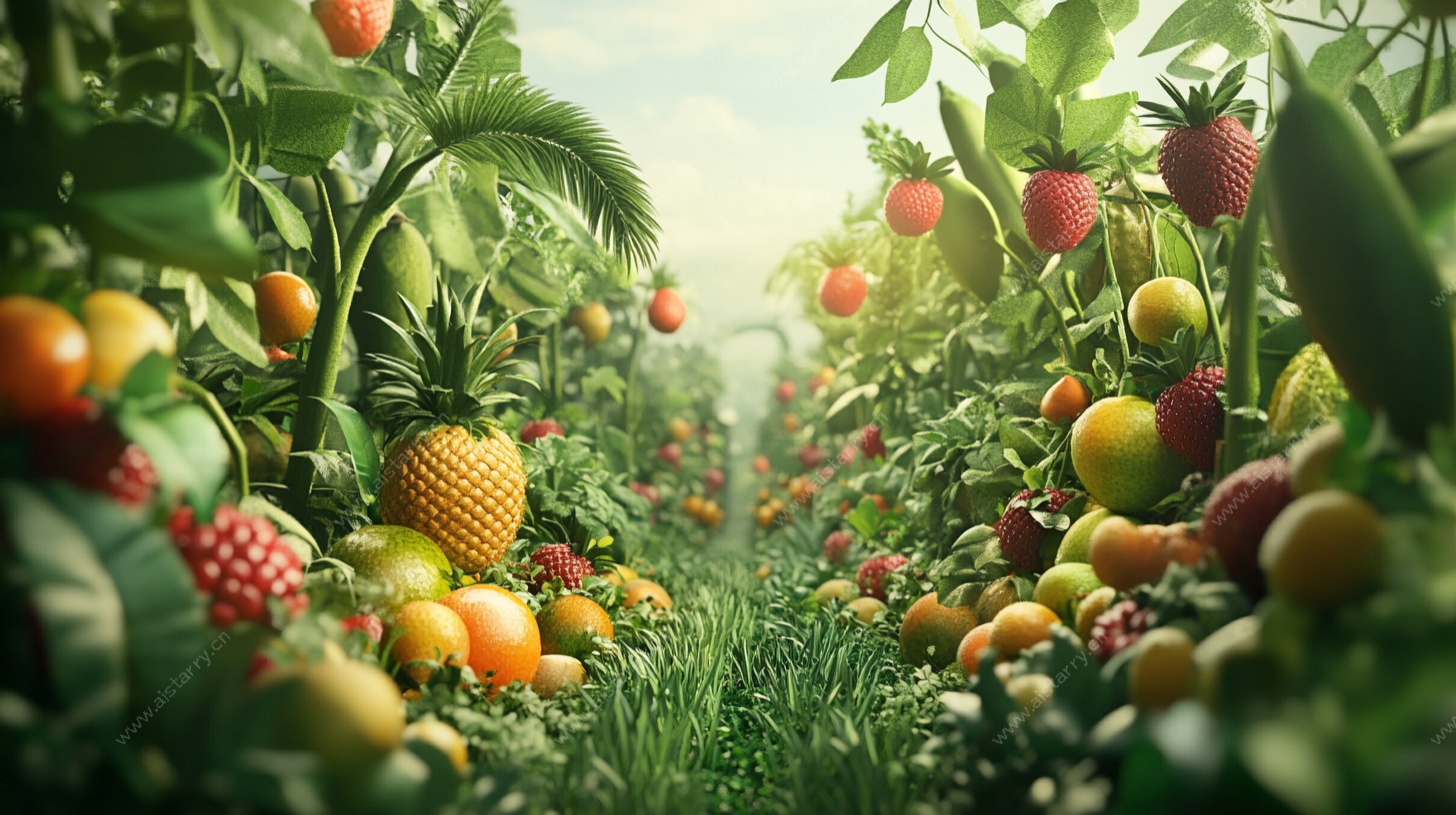 奇幻水果田园风光