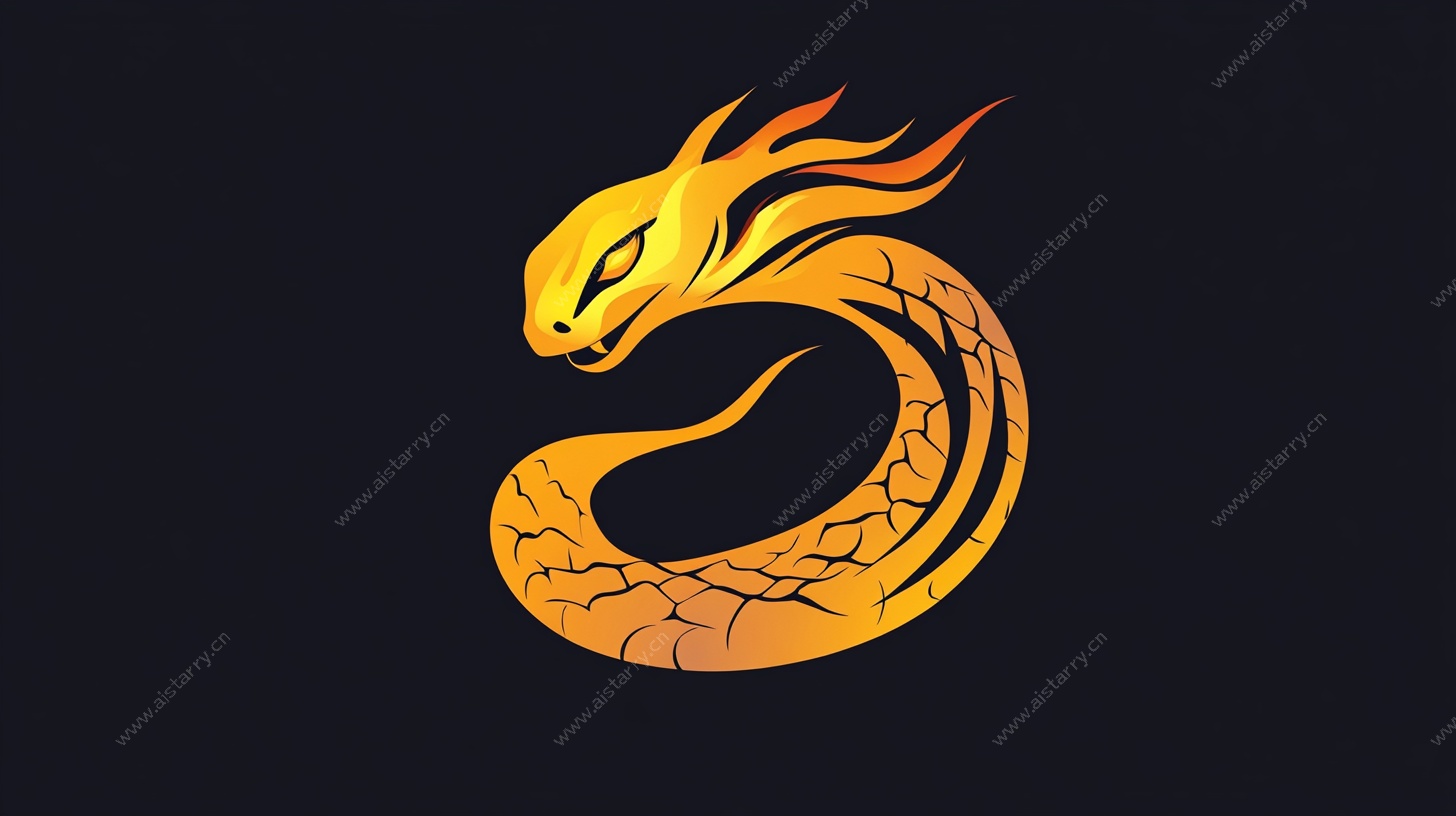 火焰灵蛇标志设计