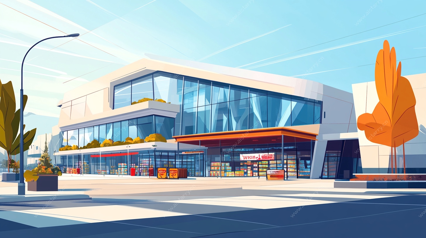 现代风格商业建筑外观图