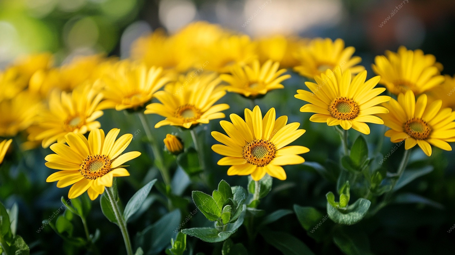 黄色雏菊绽放生机