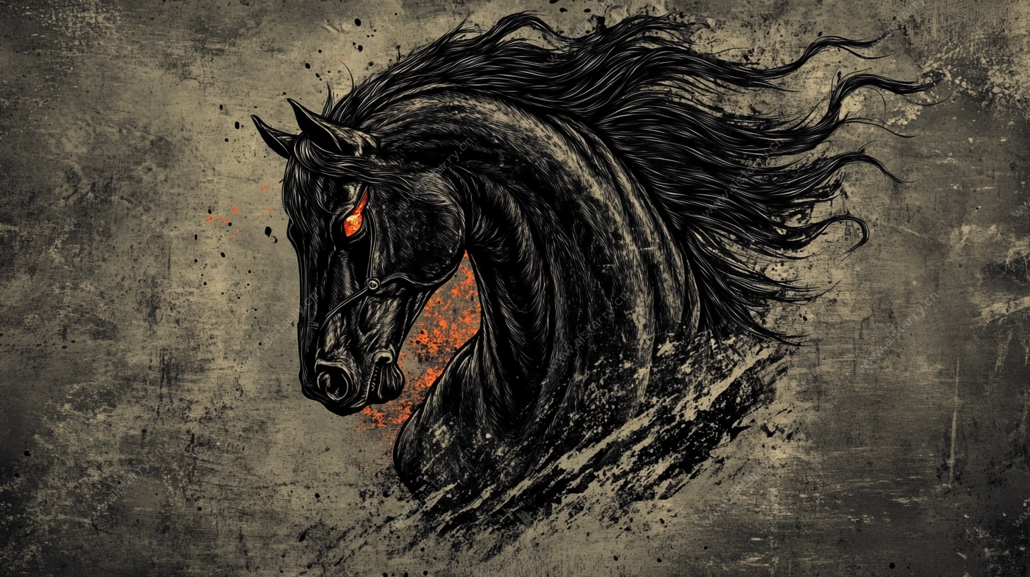 黑骏马的神秘奇幻风采