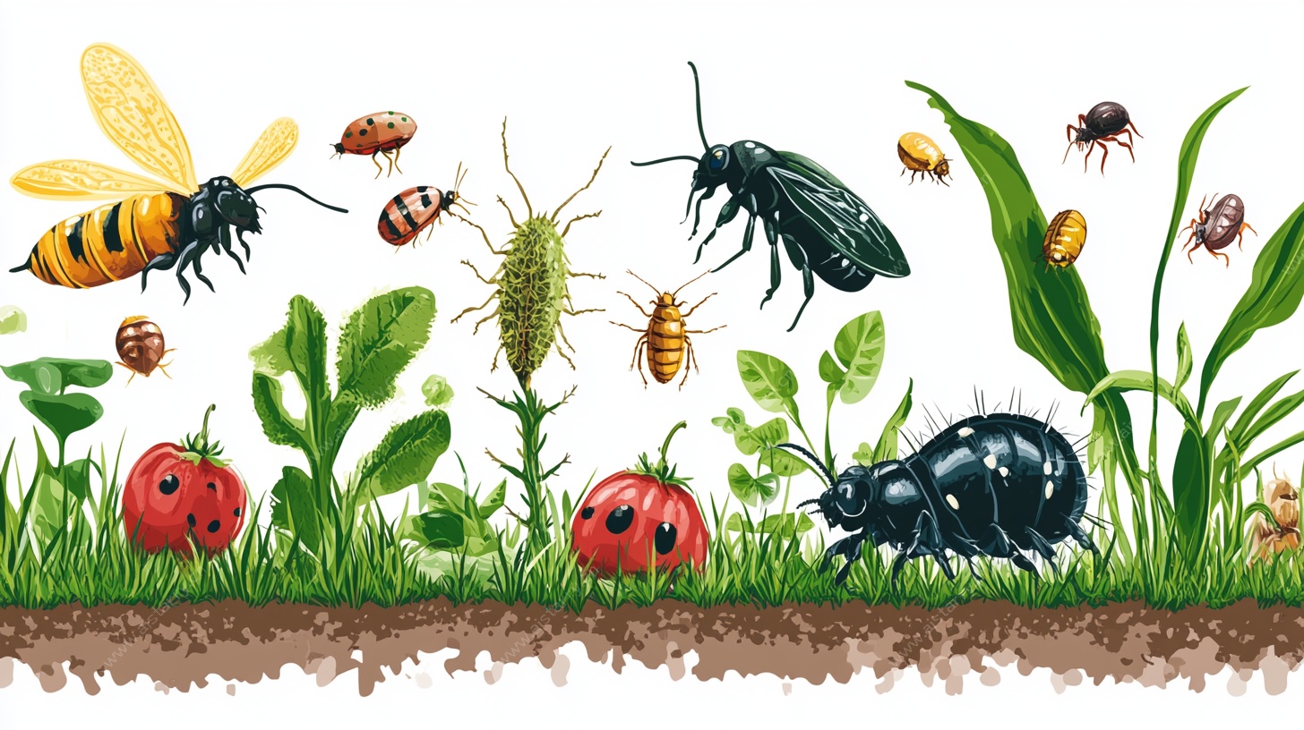 草丛中的多彩昆虫世界