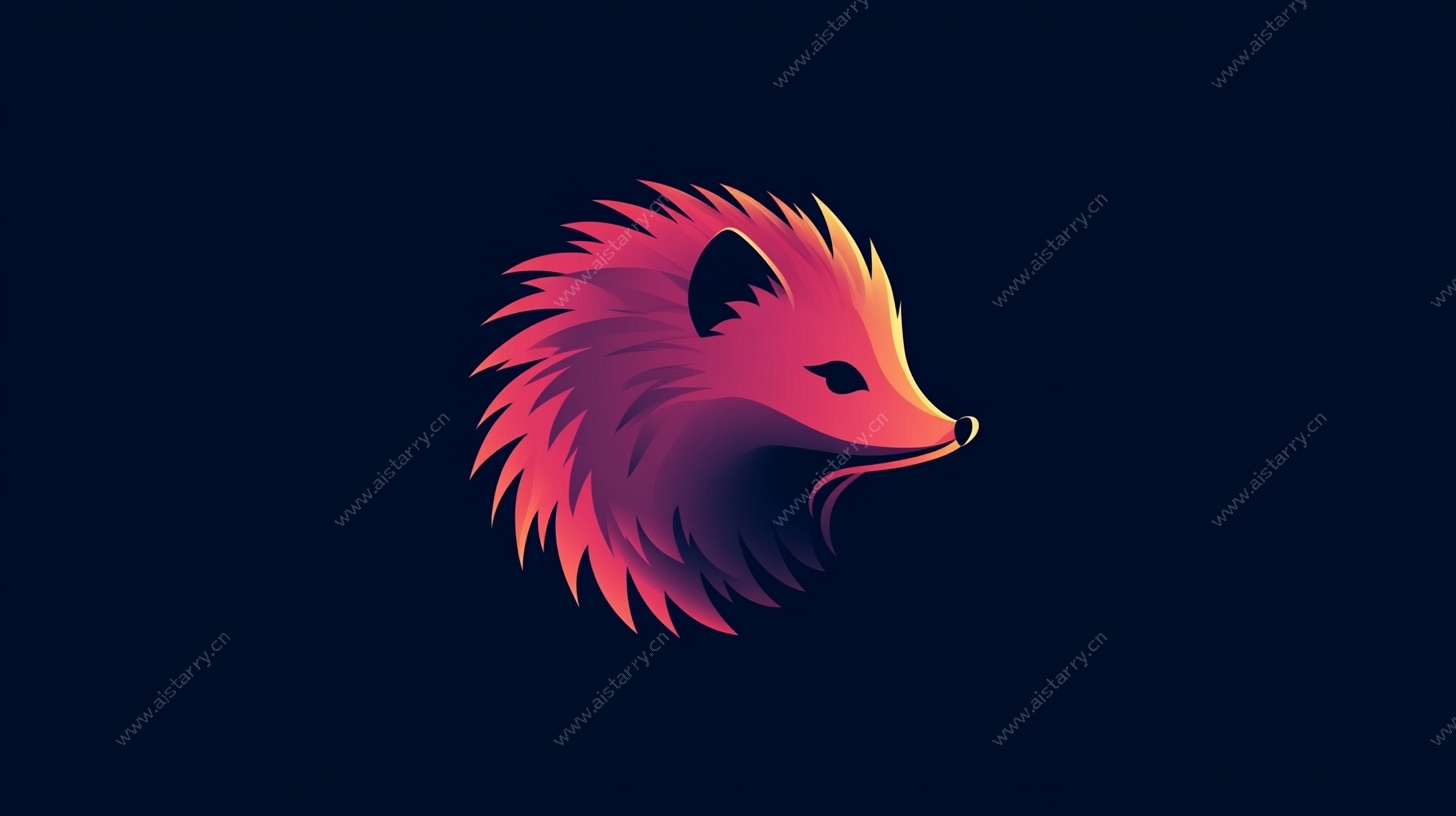 渐变刺猬头像