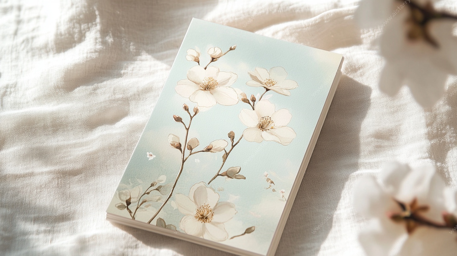 花卉图案笔记本