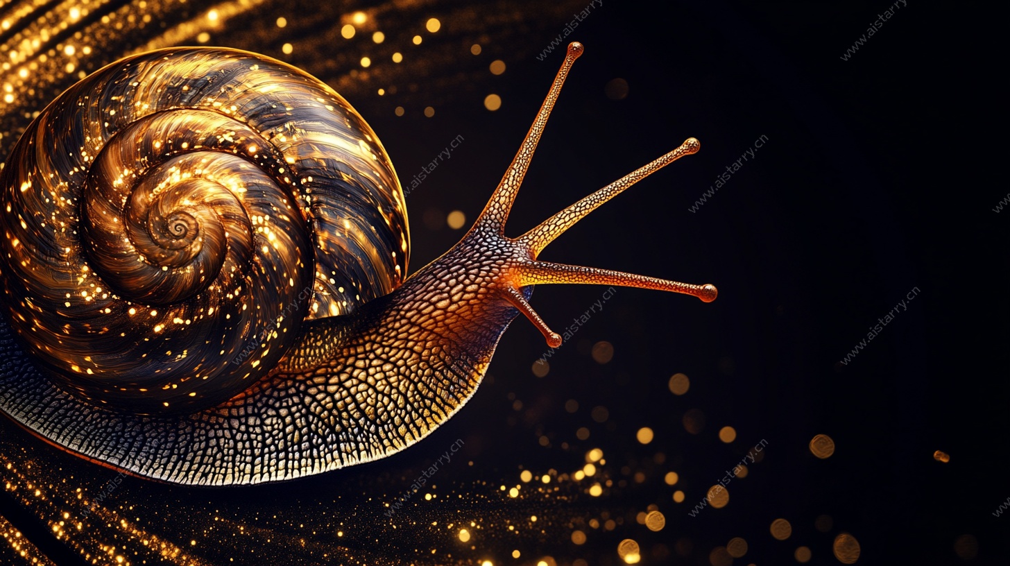 闪耀金粉的梦幻蜗牛