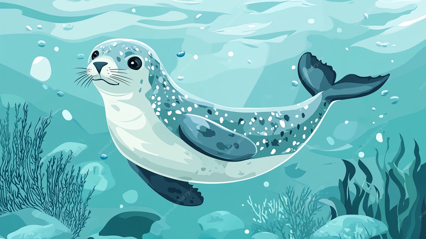 海底萌海豹