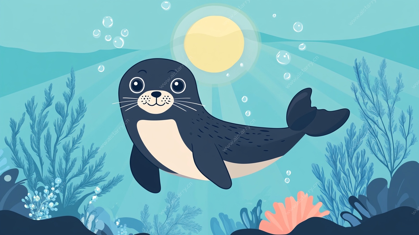 海底萌海豹的欢乐时光