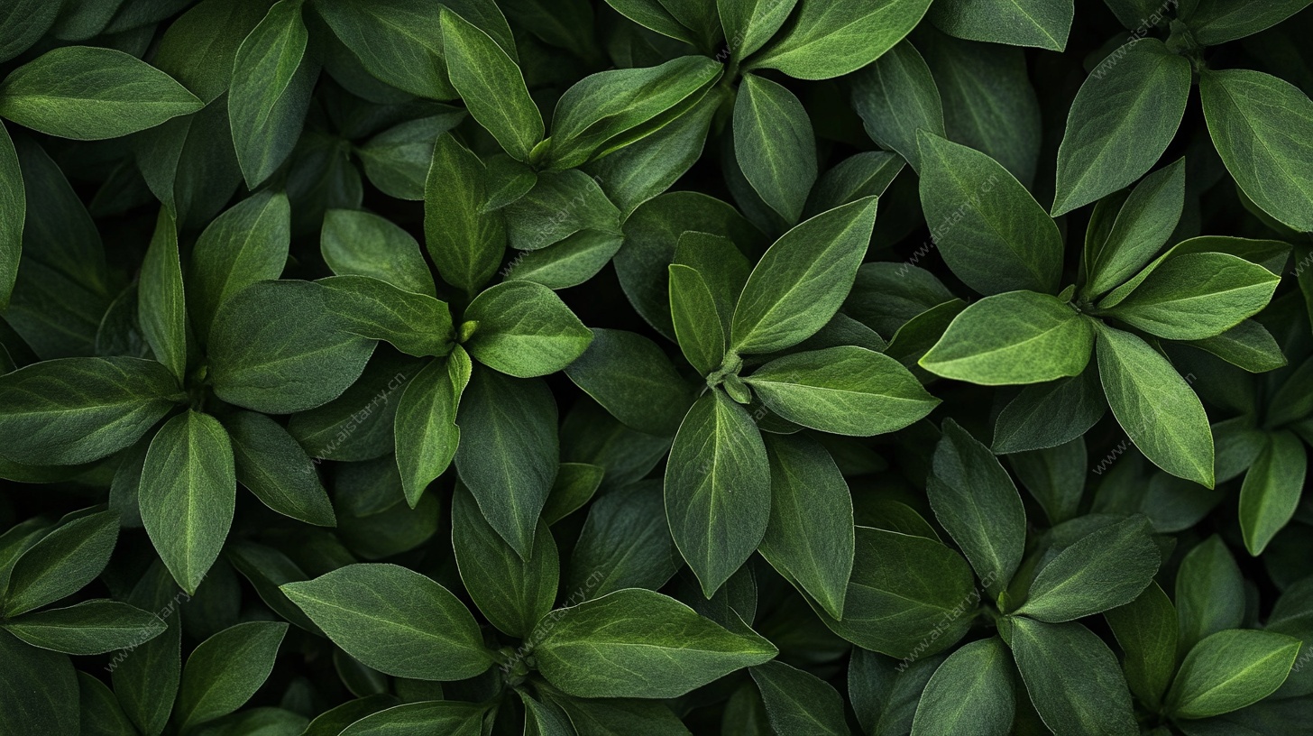 绿叶密铺背景图