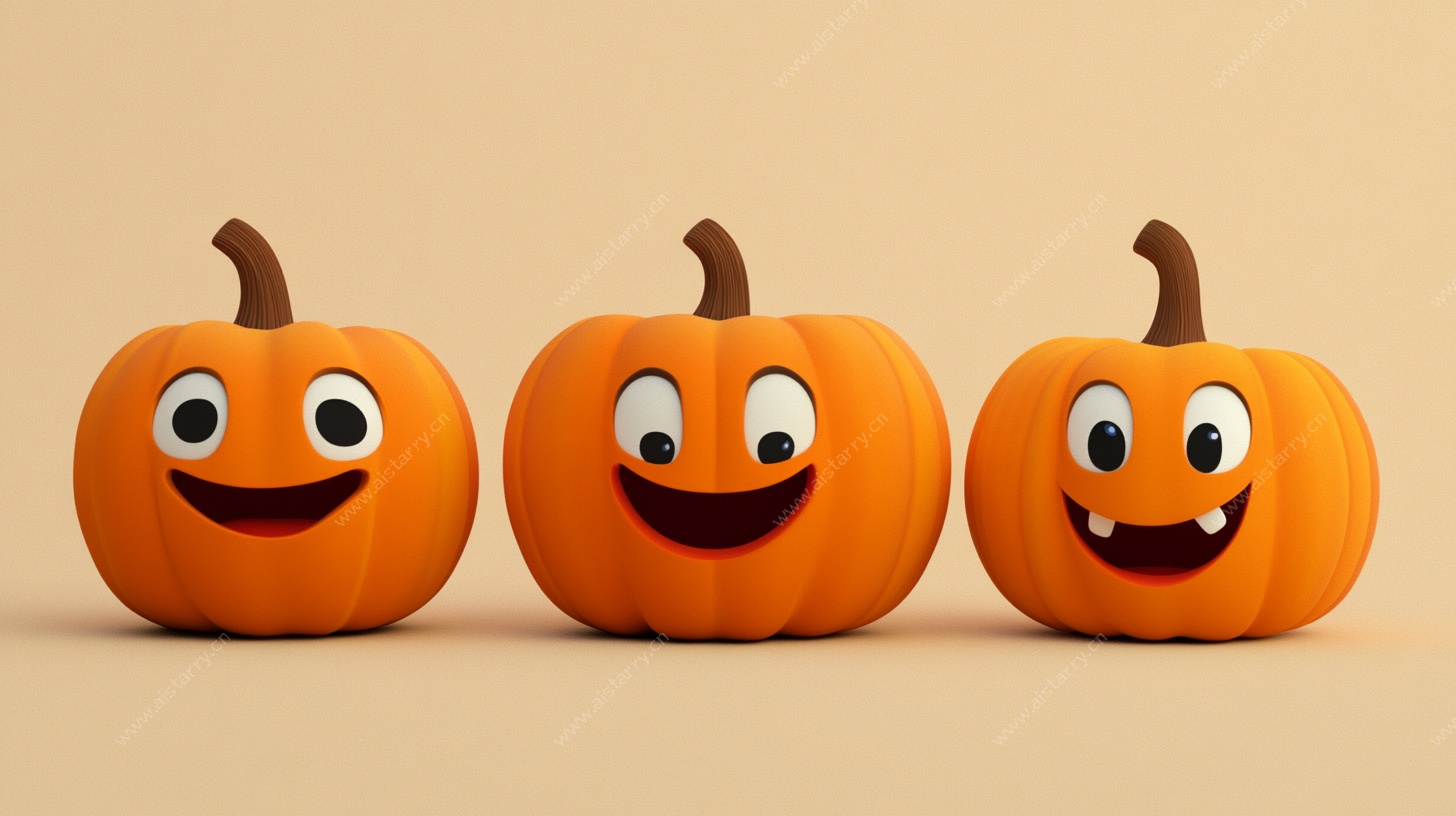 可爱表情南瓜摆件