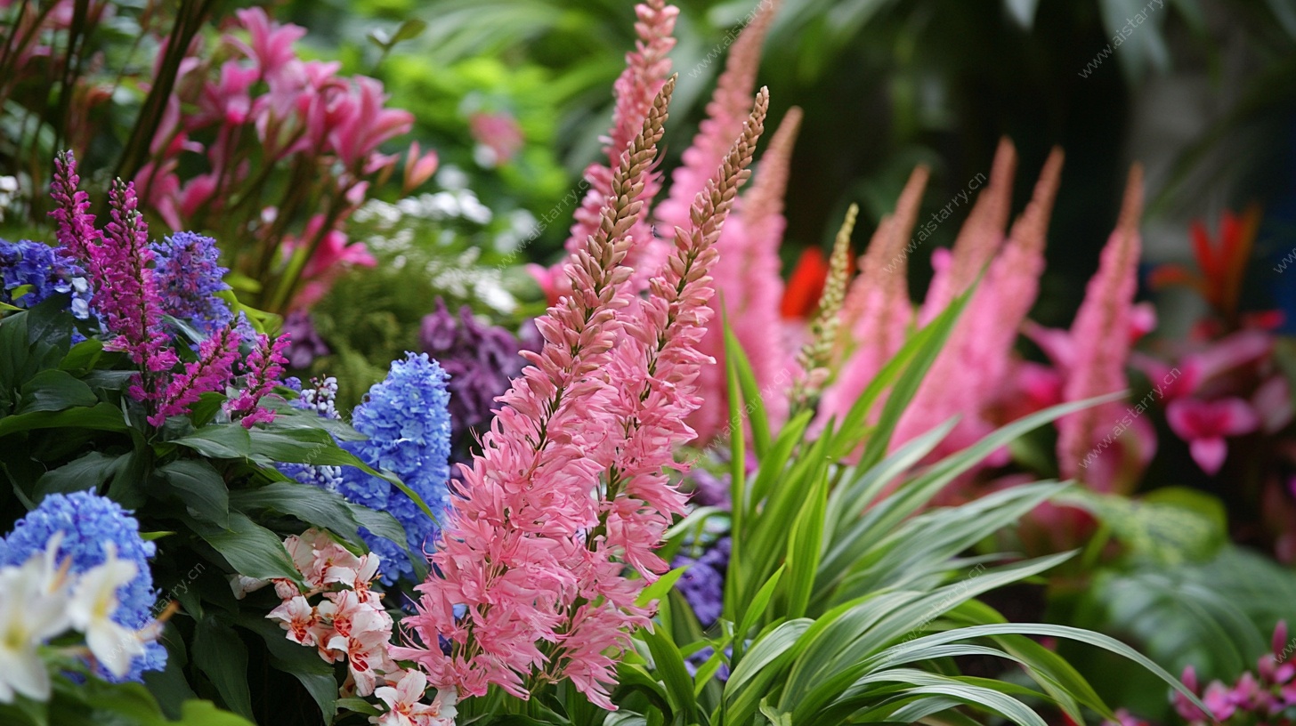 缤纷多彩的花卉景观