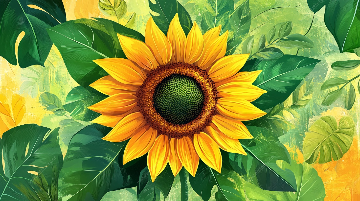 向阳而生的灿烂向日葵