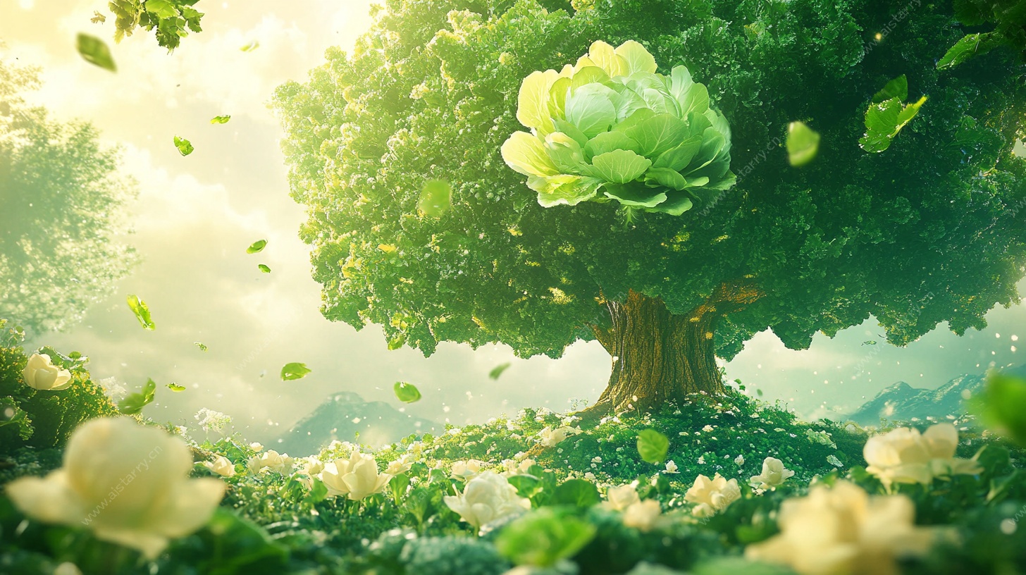 梦幻绿植森林奇幻场景